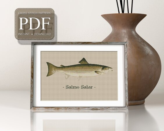 Atlantic Salmon > Cross Stitch Pattern PDF