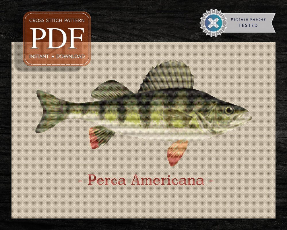 Yellow Perch > Cross Stitch Pattern PDF