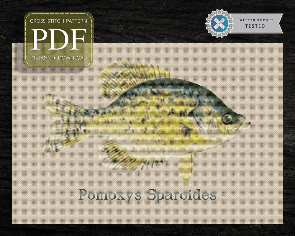 Calico Bass > Cross Stitch Pattern PDF