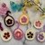 Easter Eggs with Flower - Applique, key chain