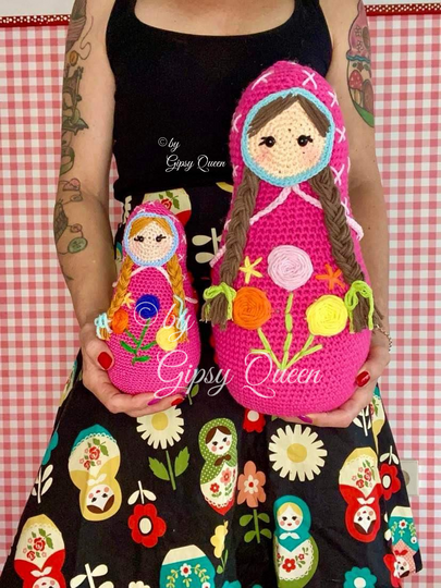 Häkelanleitung Matroschka Türstopper