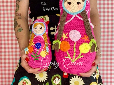 Häkelanleitung Matroschka Türstopper