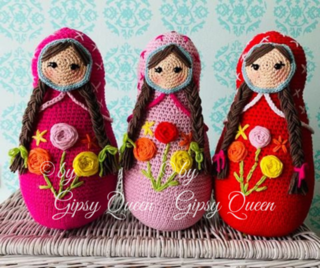 Häkelanleitung Matroschka Türstopper