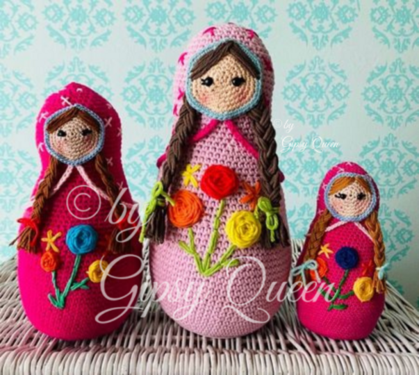 Häkelanleitung Matroschka Türstopper