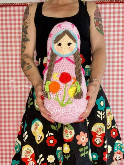 Häkelanleitung Matroschka Türstopper