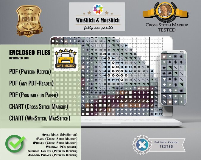 Chocolate Marshmallow > Cross Stitch Pattern PDF