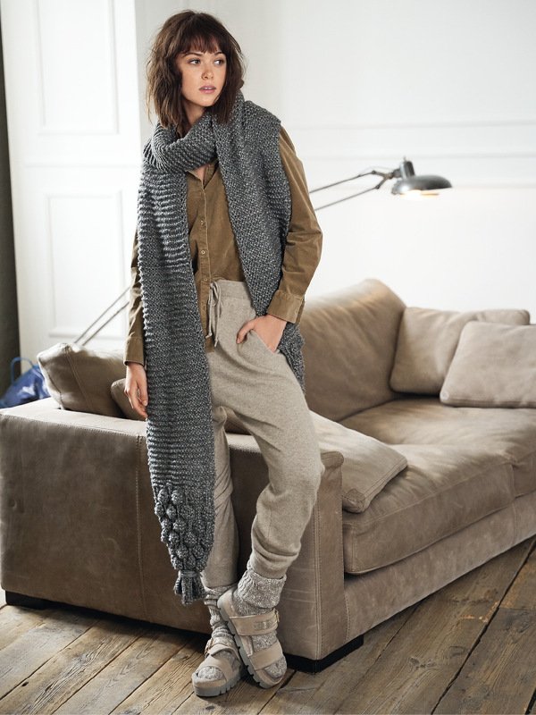 Strickanleitung: Voluminöser Noppenschal