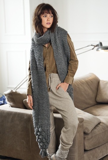 Strickanleitung: Voluminöser Noppenschal