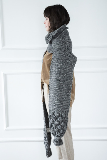 Strickanleitung: Voluminöser Noppenschal