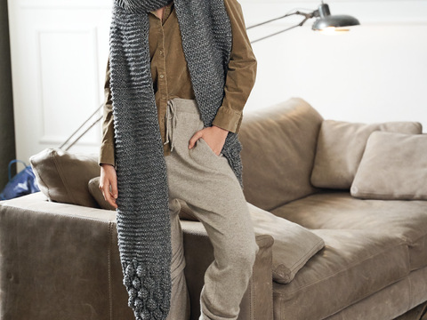 Strickanleitung: Voluminöser Noppenschal