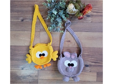 Ostertasche 'Hase und Küken'