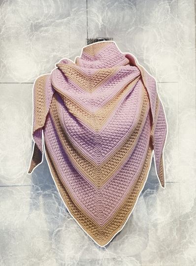 Anleitung Stricktuch V hoch Zwei