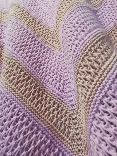 Anleitung Stricktuch V hoch Zwei