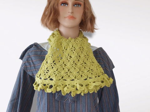 Anleitung Gehäkeltes Tuch mit Blütenmuster und Häkelborte