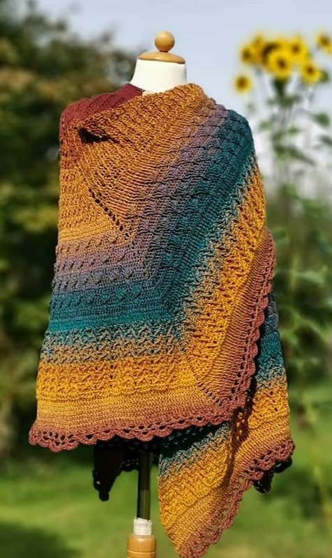DIY Häkelanleitung für ein XL-Tuch/Poncho - Bild 3