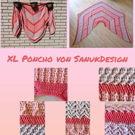 DIY Häkelanleitung für ein XL-Tuch/Poncho