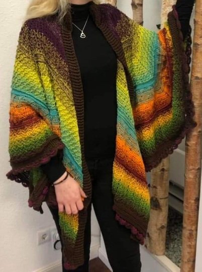 DIY Häkelanleitung für ein XL-Tuch/Poncho