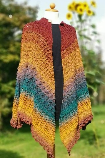 DIY Häkelanleitung für ein XL-Tuch/Poncho