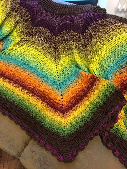 DIY Häkelanleitung für ein XL-Tuch/Poncho