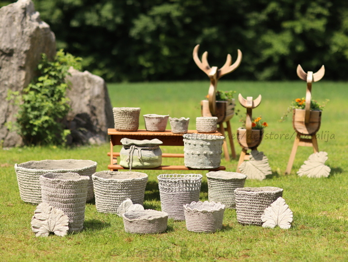 Blumentöpfe für Garten, Terrasse oder Balkon häkeln… häkeln, häkeln!