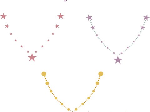 Plottervorlage Sternenkette