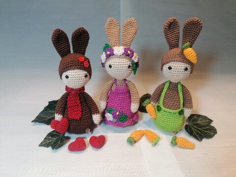 Hase 3 in 1 Häkelanleitung