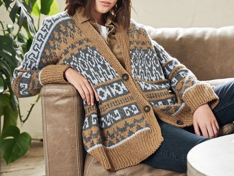Strickanleitung: Cardigan im Grandpa-Style