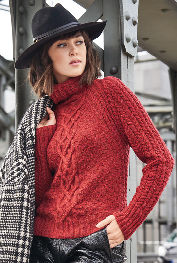 Strickanleitung: Raglanpulli im Mustermix