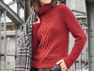 Strickanleitung: Raglanpulli im Mustermix