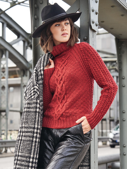 Strickanleitung: Raglanpulli im Mustermix