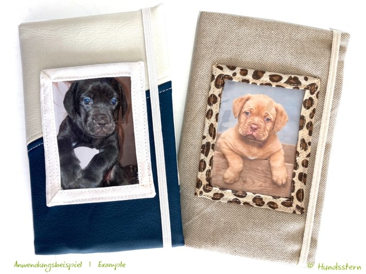 CAIRDE Cover for EU Pet Passport sewing pattern for fraying fabrics