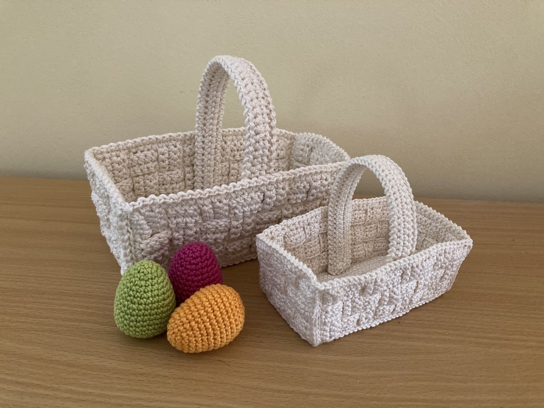 Häkelanleitung Osterkörbchen