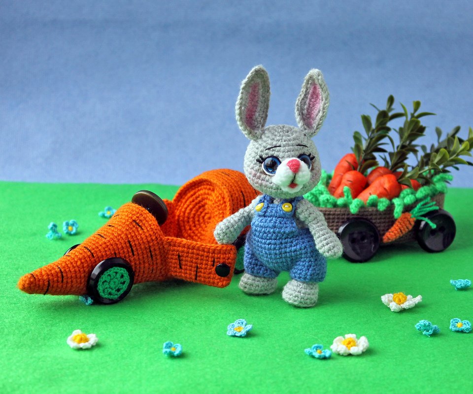 Easter bunny with a personal carrot car - Image 8