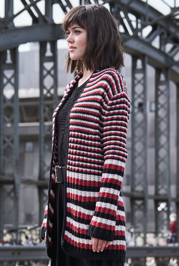 Strickanleitung: Schalkragen-Jacke