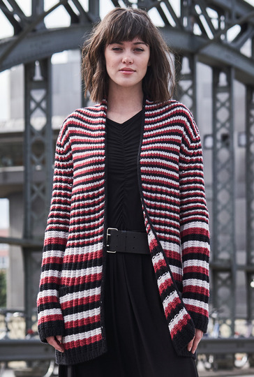 Strickanleitung: Schalkragen-Jacke