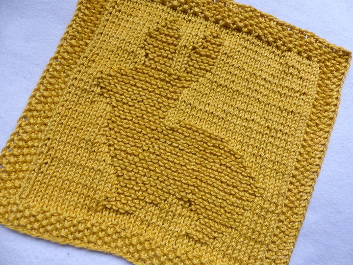 Stickanleitung Spültuch Hase – Osterhase schnell gestrickt