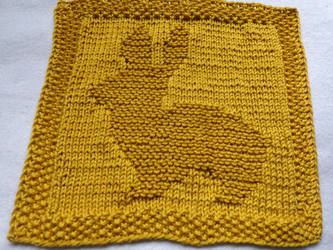 Stickanleitung Spültuch Hase – Osterhase schnell gestrickt