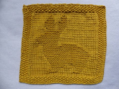 Strickanleitung Spültuch Hase