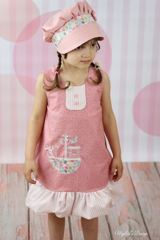Ballonkleid Kinder – Schnittmuster Gr. 74-146 – Neela - Bild 3