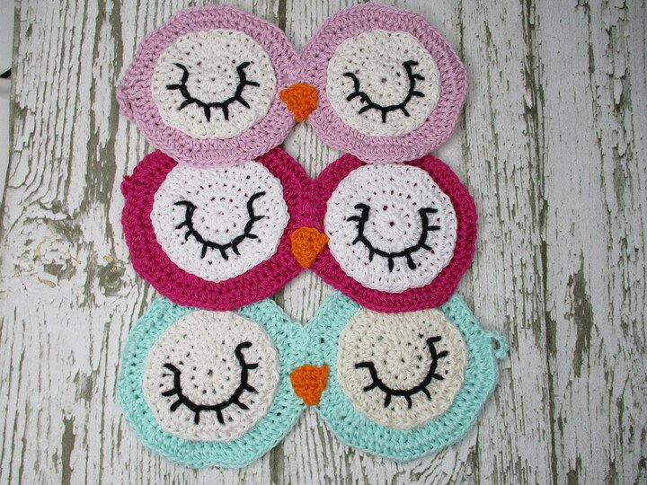 Häkelanleitung Eulen Schlafbrille