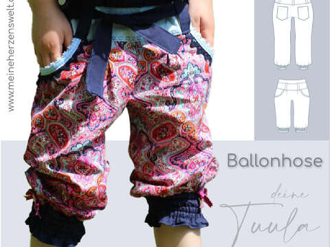 Hose Kinder – Schnittmuster Gr. 62-152 – Tuula