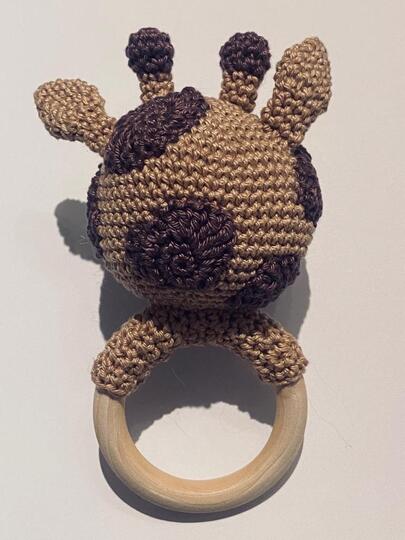 Baby Greifring Giraffe Do Babyrassel Häkelanleitung
