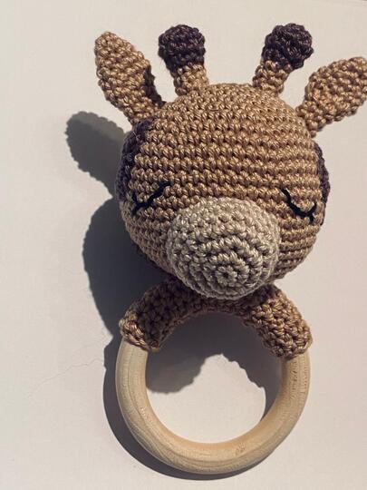 Baby Greifring Giraffe Do Babyrassel Häkelanleitung