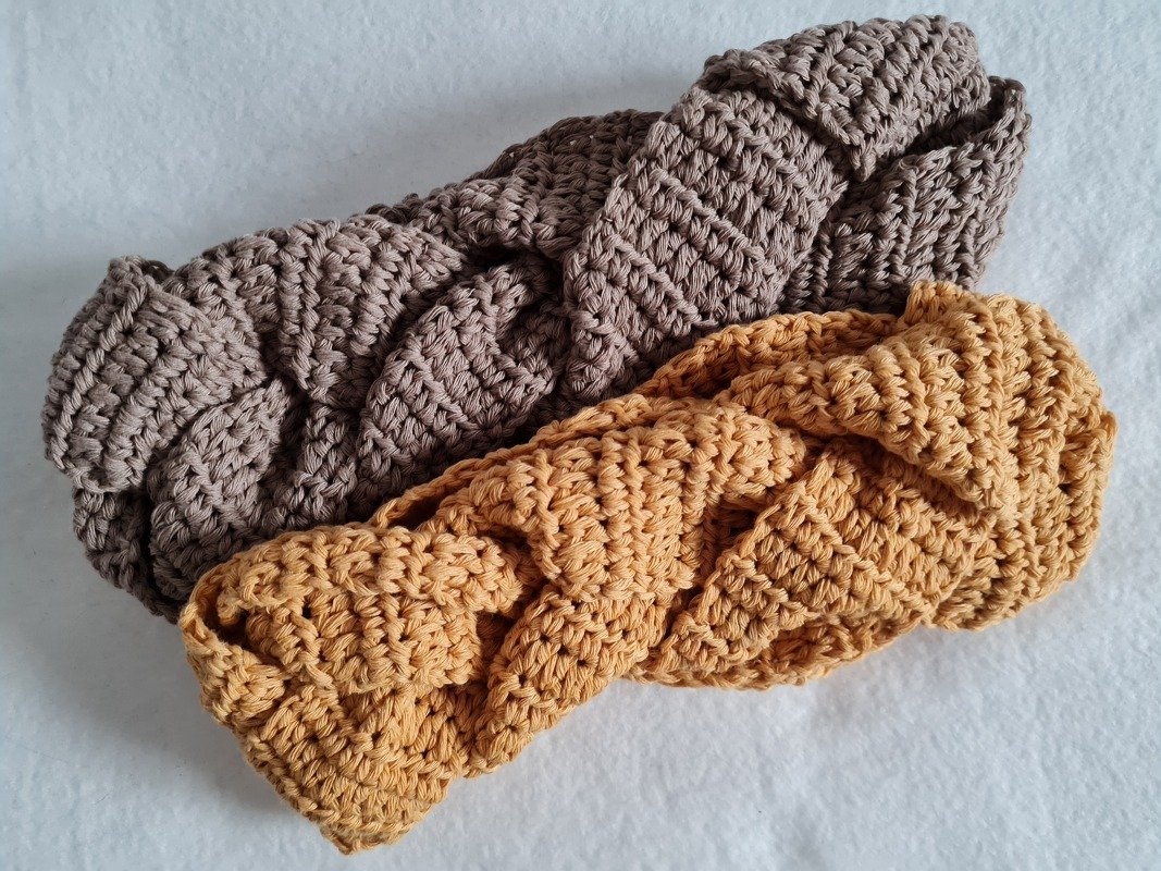 Häkelanleitung -STIRNBAND - Haarband Zopfmuster - Bild 3