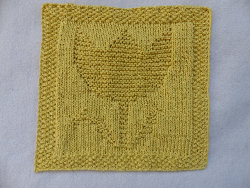 Strickanleitung Spültuch Tulpe