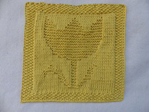 Strickanleitung Spültuch Tulpe