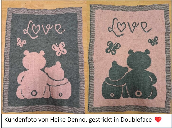 Strickanleitung Babydecke / Kinderdecke "Mom's Love"