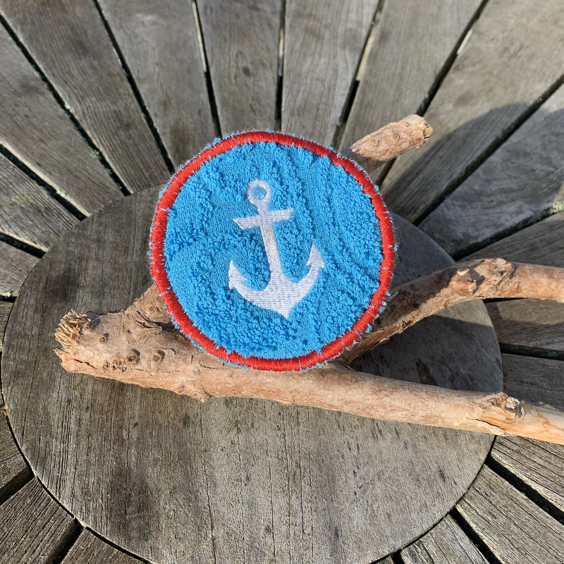 Abschminkpad Anker Stickdatei ITH 10x10 cm