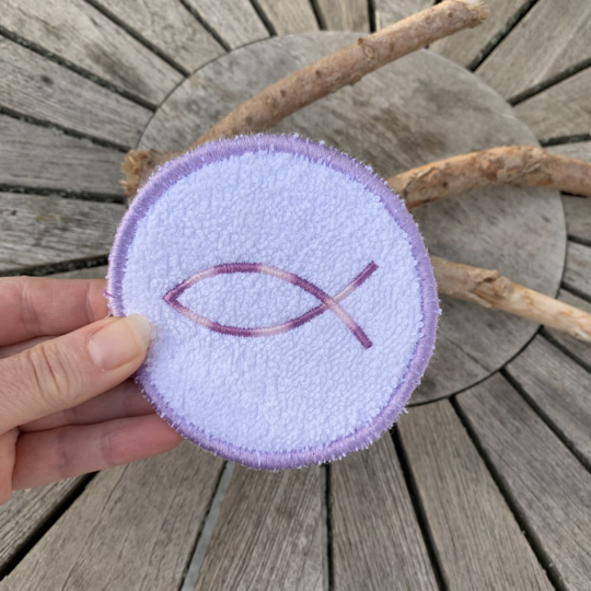 Abschminkpad Kommunion Konfirmation Taufe Stickdatei ITH 10x10 cm