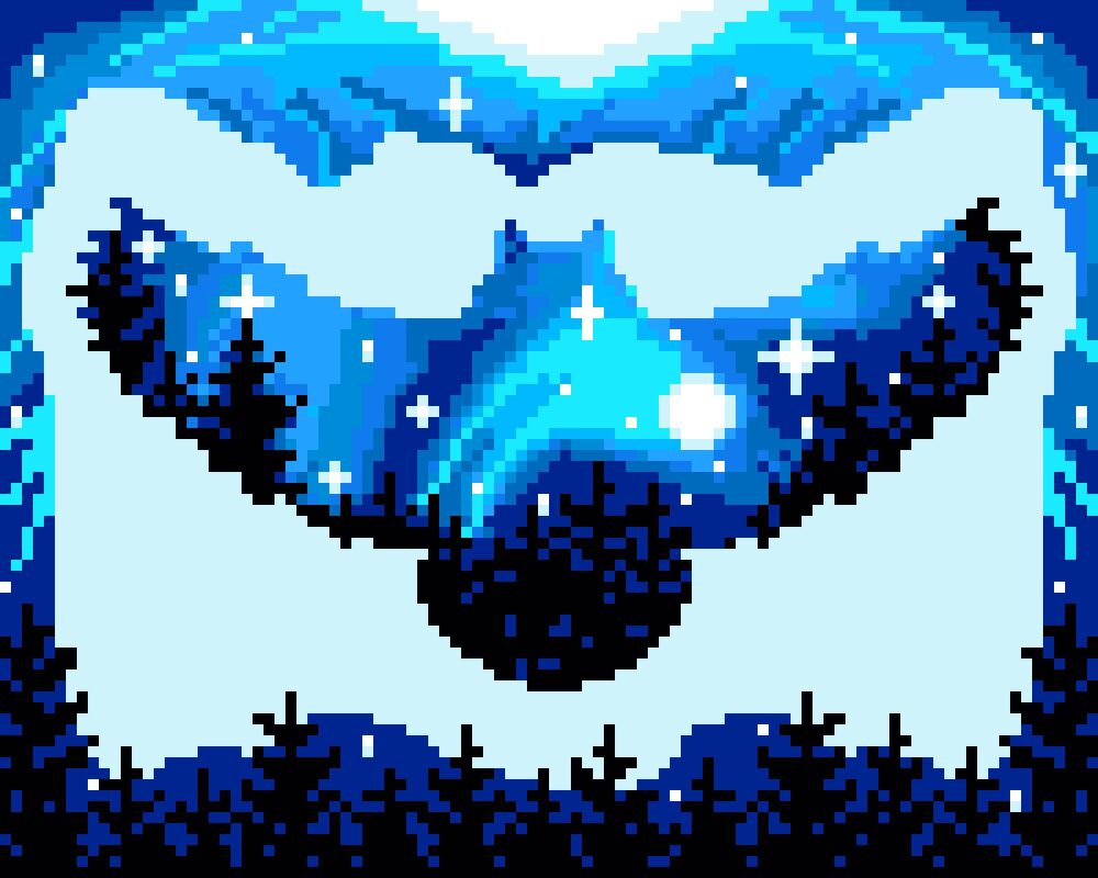 Häkelmuster * EULE SILHOUETTE * Grafik für C2C Decke